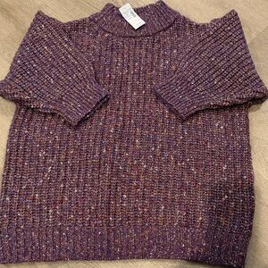 Maurices Heathered Purple Turtleneck Sweater